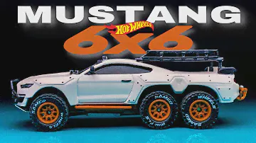 Ford Mustang Shelby GT500 6X6 Hotwheels Custom