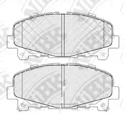 Колодки тормозные дисковые HONDA ACCORD 2.4 2008 - 2015 HONDA ACCORD 2.0 2008 -