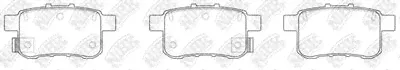 NIBK PN8864. Колодки тормозные задние Honda Accord IX/Accord VIII 08>15