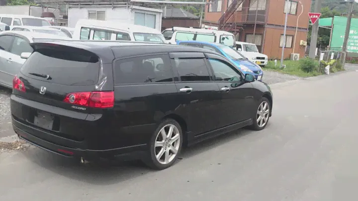 Видео-тест автомобиля Honda Accord Wagon (CM2-1000814, черный, K24A, 2002 г. )