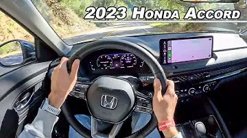 2023 Honda Accord Hybrid Touring vs. Sport-L - FIRST DRIVE! (POV Binaural Audio)