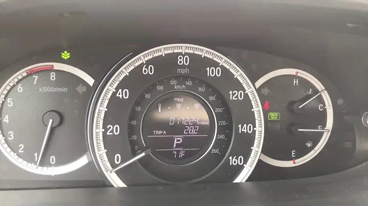 2016 Honda Accord - Oil Life Reset Procedure