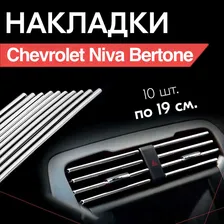 Молдинг декоративный для Honda Accord VIII / Хонда Аккорд 8, тюнинг салона / Накладки на дефлекторы, Серебристые