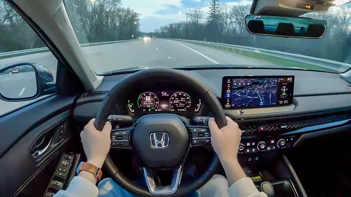 2023 Honda Accord Hybrid Touring - POV Night Drive (Binaural Audio)