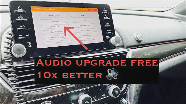 2018-2021 honda accord sport audio sound system upgrade free mod