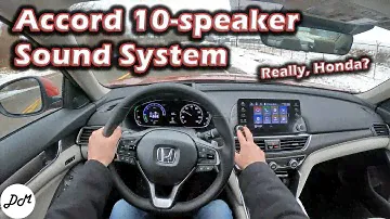 Honda Accord 2021 года — обзор премиум-аудиосистемы с 10 динамиками | Беспроводная связь Apple CarPlay и Android Auto