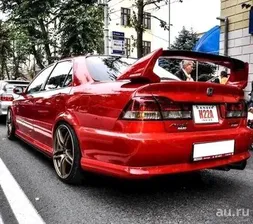 Высокий 3х составной спойлер "Mugen" на Honda Accord 6 (Хонда Торнео) 1997-2002г