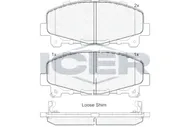 ICER 181894. Колодки тормозные передние Honda Accord IX/Accord VIII 08>15