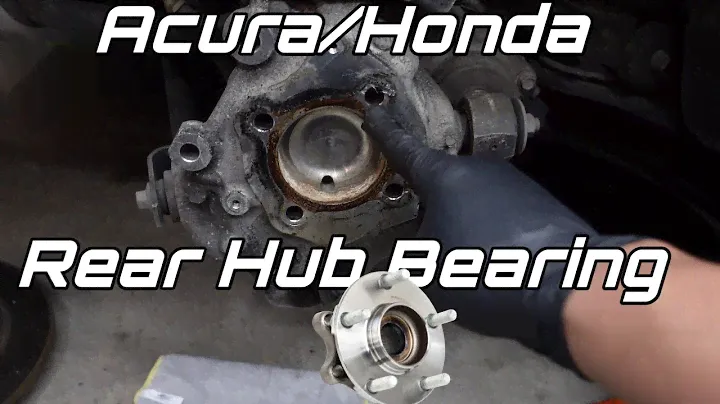 2015-2020 Acura TLX Honda Accord Rear Hub Bearing Replacement. How To Replace Hub Bearing.